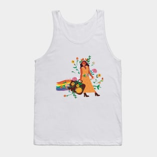 Summertime in her suitcase Tank Top